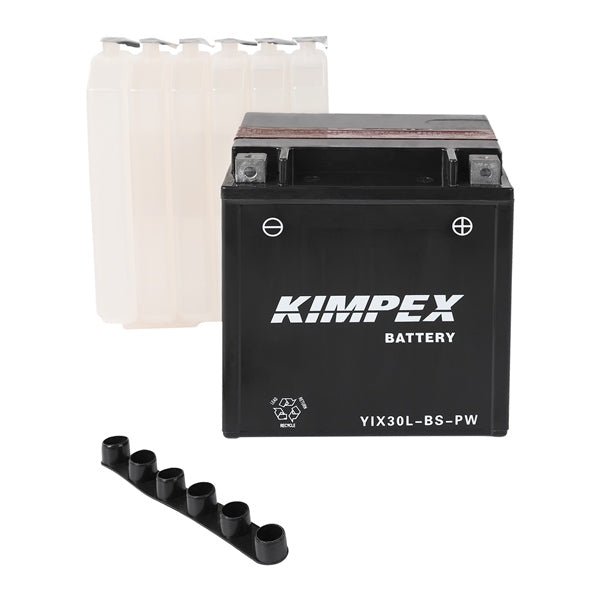 Kimpex Maintenance-Free AGM Battery YIX30L-BS-PW (12 V, 31.6 Ah)