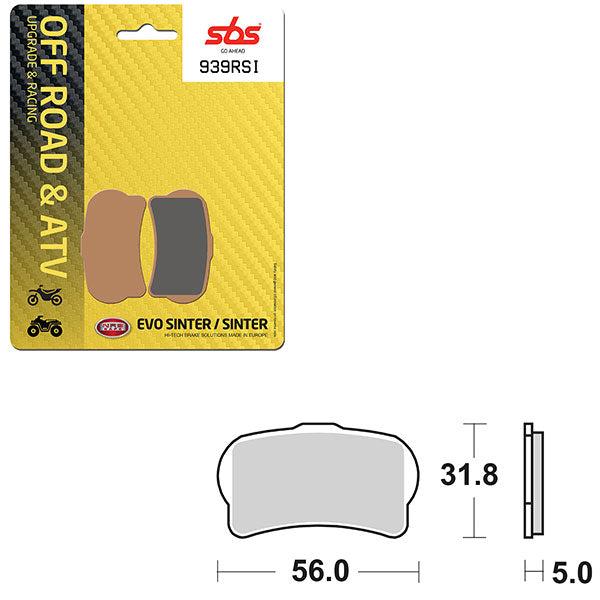 SBS EVO SINTERED BRAKE PAD (6280939100)
