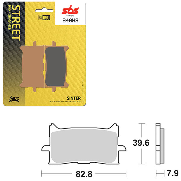 SBS PERFORMANCE HS SINTERED BRAKE PAD (6250940100)