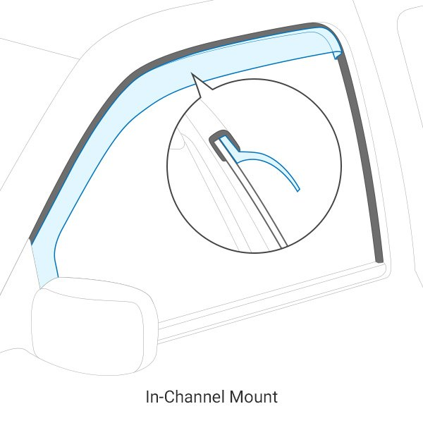Déflecteur In-Channel 4pcs Dodge Ram 1500 09-18 - Récréashop