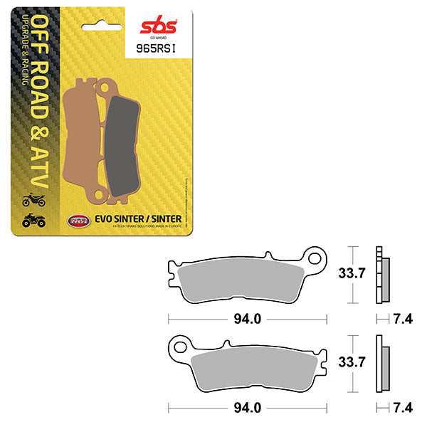 SBS EVO SINTERED BRAKE PAD (6280965100)