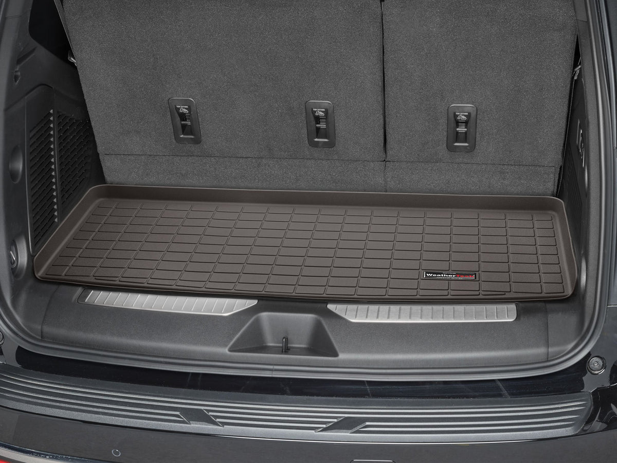 Tapis de coffre Cargo Liner derrière la 3e rangée cacao WeatherTech Cadillac Escalade 2021-2027 et autres véhi - Récréashop