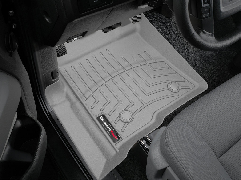 Tapis avant FloorLiner gris WeatherTech Ford F-150 2010-2014 / Ford F-150 SVT Raptor 2010-2014 (selon la version, voir compatibilité) - Récréashop