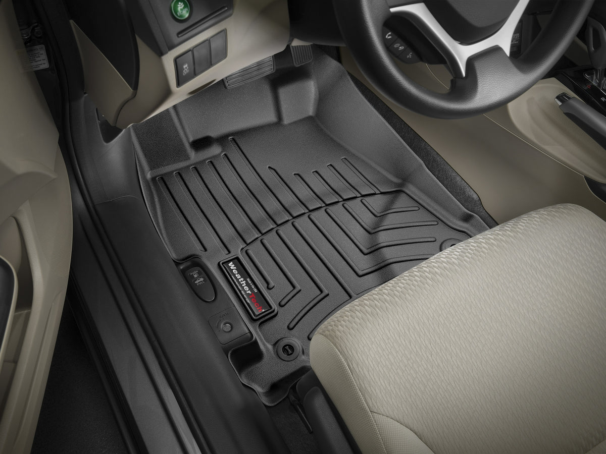 Tapis avant FloorLiner noir WeatherTech Honda Civic 2012-2013 / Honda Civic Si 2012-2013 (berline seulement) - Récréashop