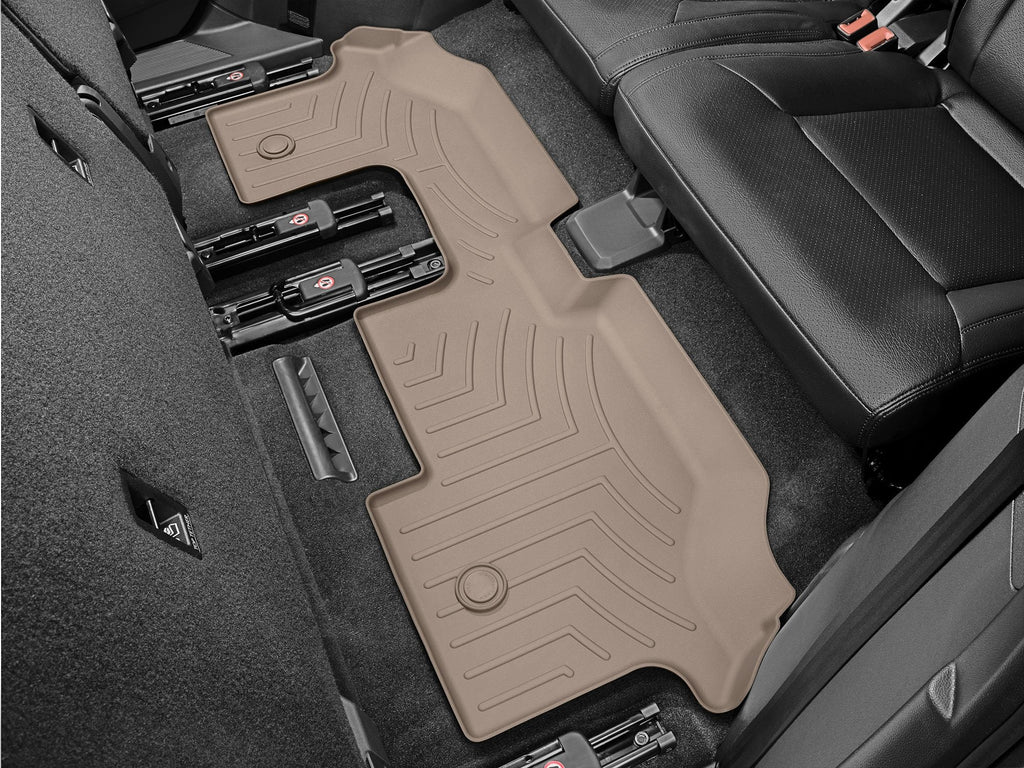 Tapis 3e rangée FloorLiner beige WeatherTech Volkswagen Atlas 2018, 2020-2026 (banquette seulement) - Récréashop