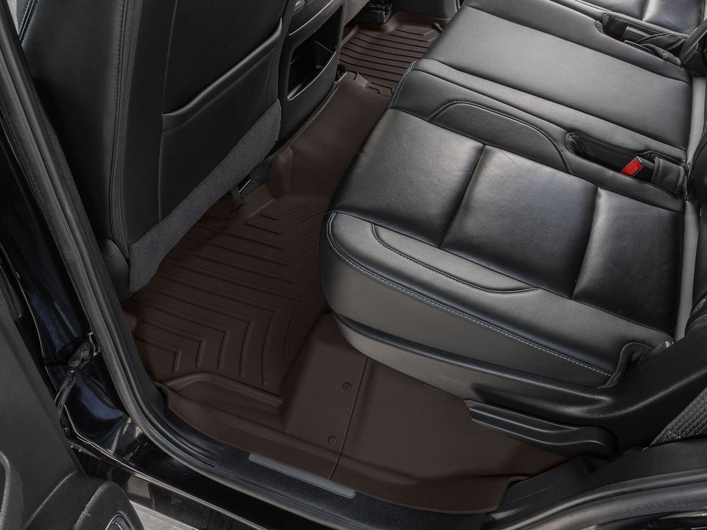 Tapis 2e et 3e rangées FloorLiner HP cacao WeatherTech Chevrolet Tahoe 2015-2020 / GMC Yukon / Yukon Denali 2015-2020 (banquette seulement) - Récréashop