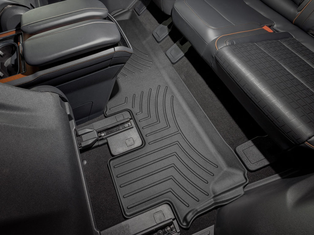 Tapis 3e rangée FloorLiner noir WeatherTech Lincoln Navigator 2025-2027 / Lincoln Navigator L 2025-2027 (sièges baquets avec console centrale seulement) - Récréashop