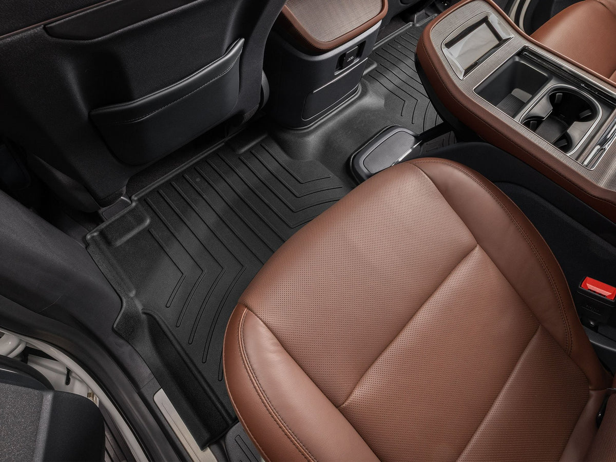 Tapis arrière FloorLiner HP noir WeatherTech Lincoln Navigator 2025-2027 / Lincoln Navigator L 2025-2027 (sièges baquets avec console centrale seulement) - Récréashop