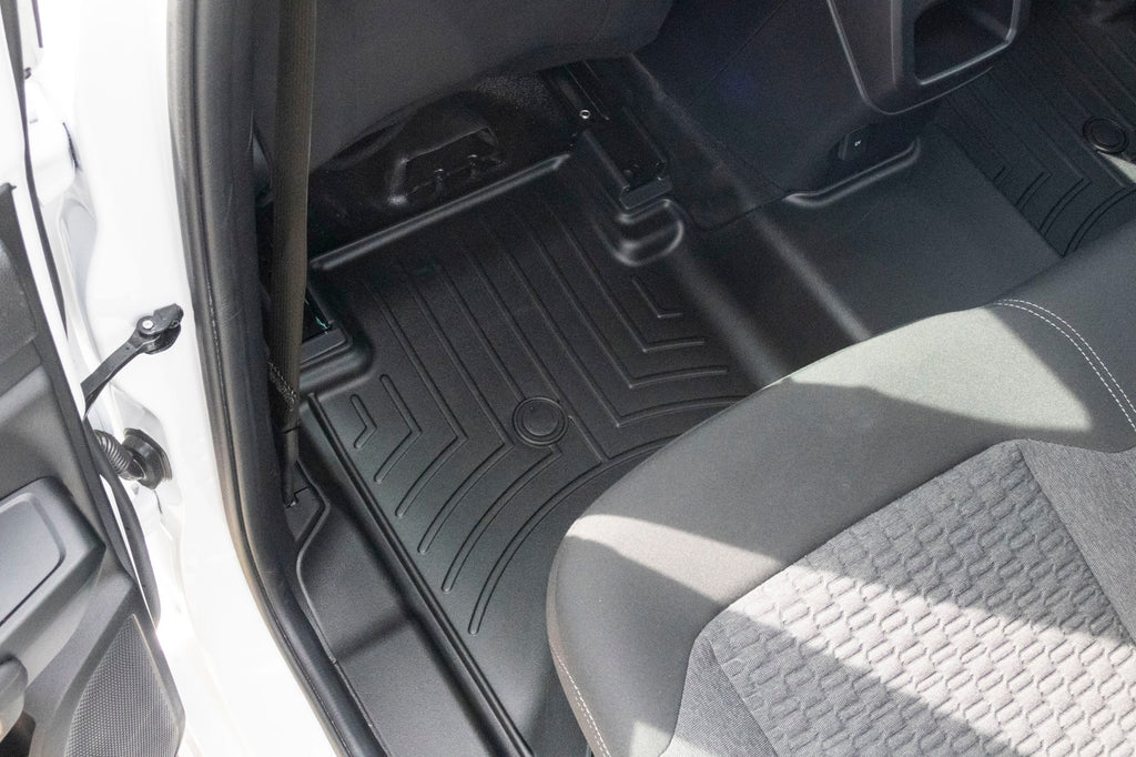 Tapis arrière FloorLiner noir WeatherTech Ford Ranger 2024-2026 (plancher en vinyle seulement) - Récréashop