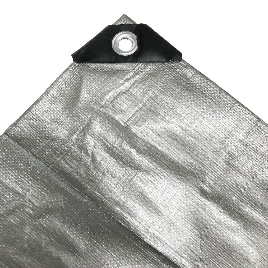 Bâche robuste en polyéthylène argentée 6 x 8 pi, Erickson (57020)